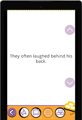 Screenshot: Reading interface modes