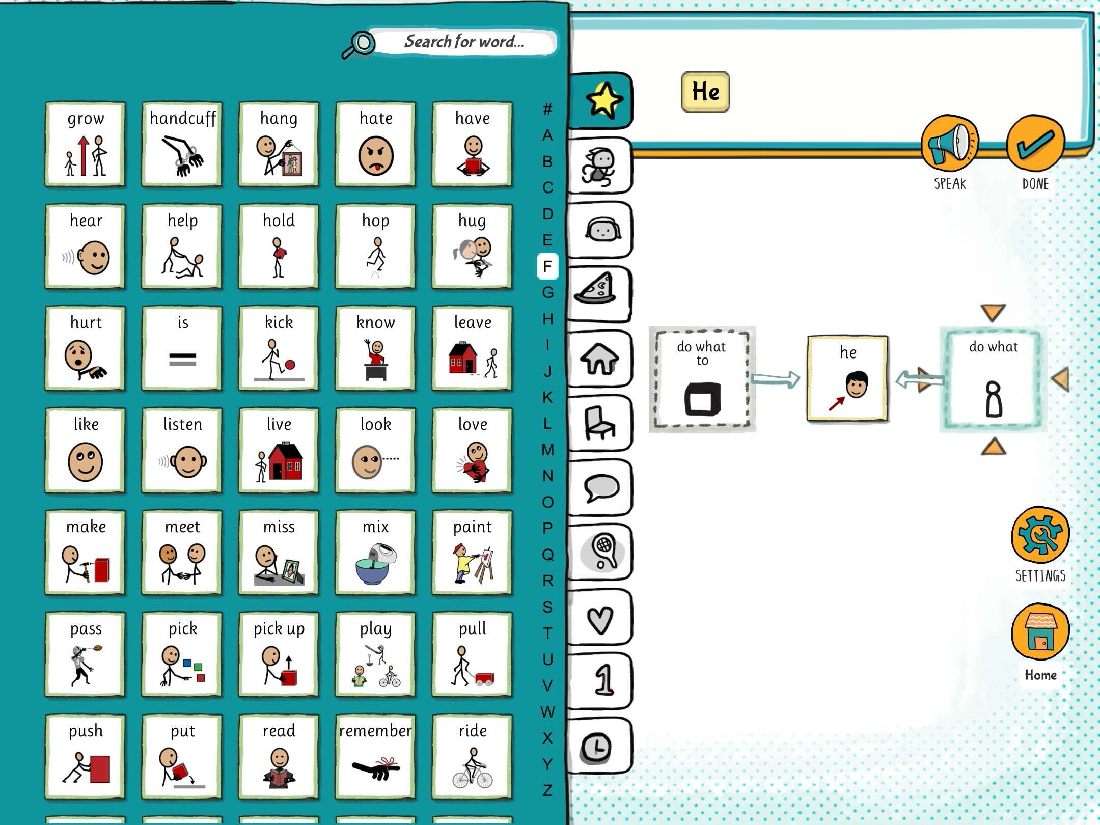 Screenshot: Picture grid